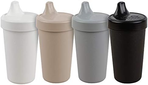 RE-PLAY 4pk - 10 oz. No Spill Sippy Cups for Baby, Toddler, and Child Feeding in White, Grey, Bla... | Amazon (US)