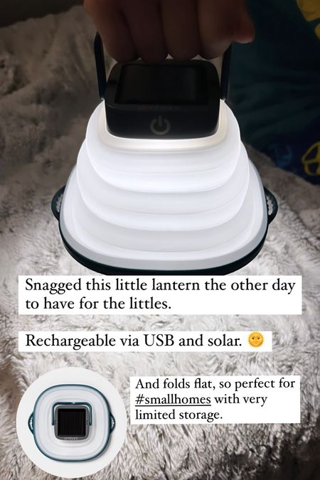 Small, collapsible lantern for those camping days or when the power goes out. 

#LTKhome #LTKfamily #LTKSeasonal