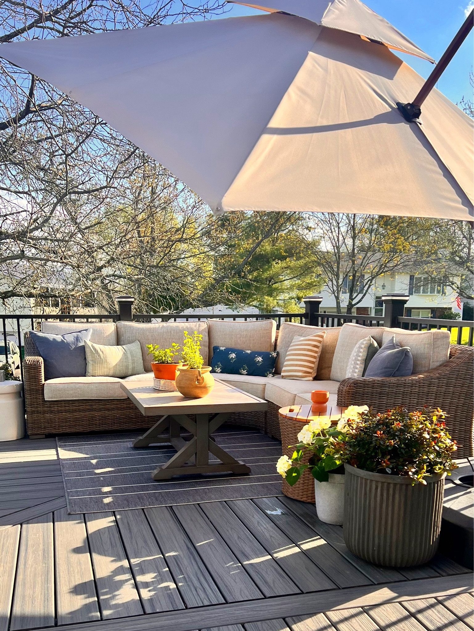 Dreams come true! Waiting for this time! My favorite spot at home now. I just mixed pillow covers, get some new affordable ones and of course get
 a comfy rug! Love so much this patio furniture and everything! 
#patiodecor

#LTKstyletip #LTKSeasonal #LTKhome