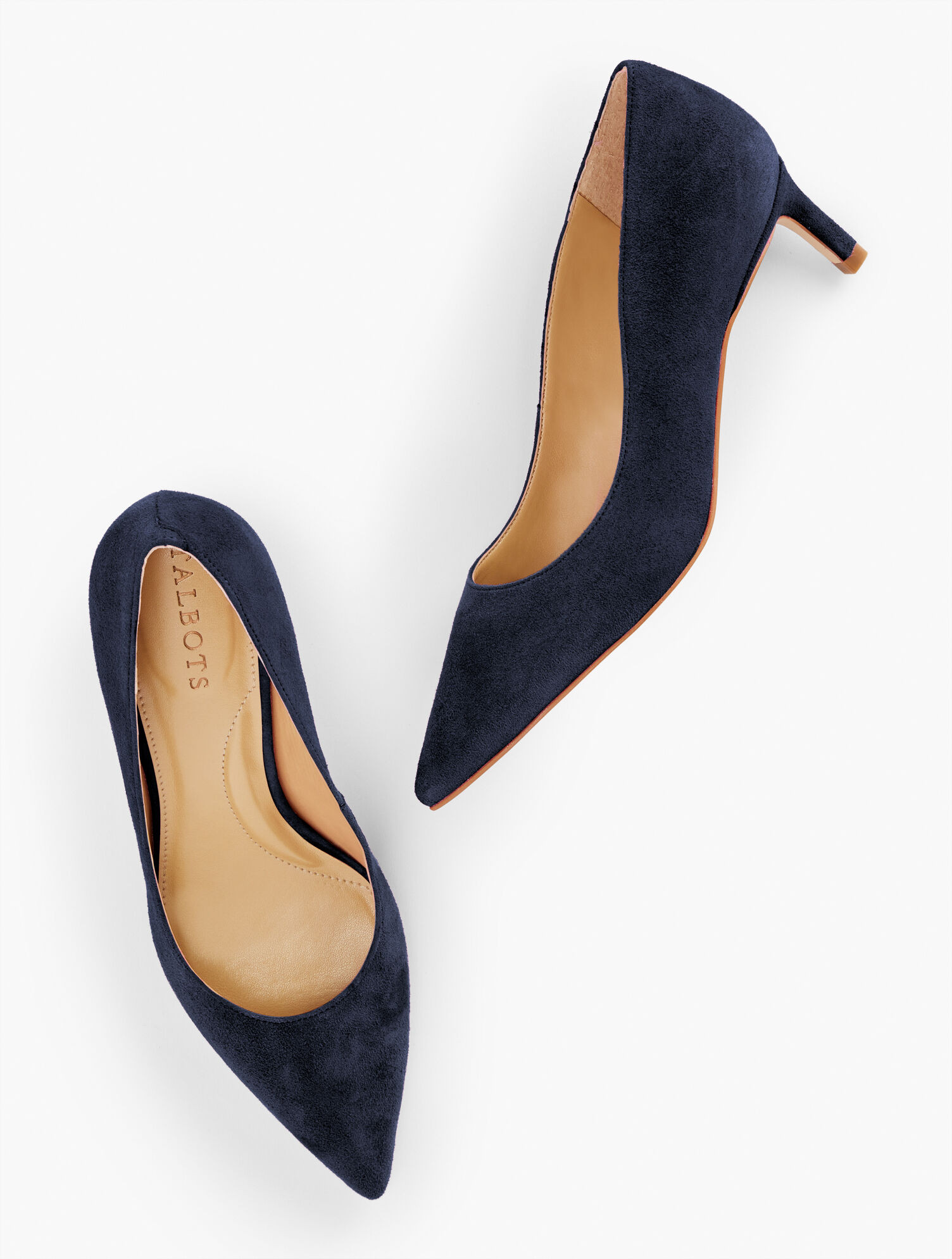 Elena Kitten Heel Pumps - Suede | Talbots