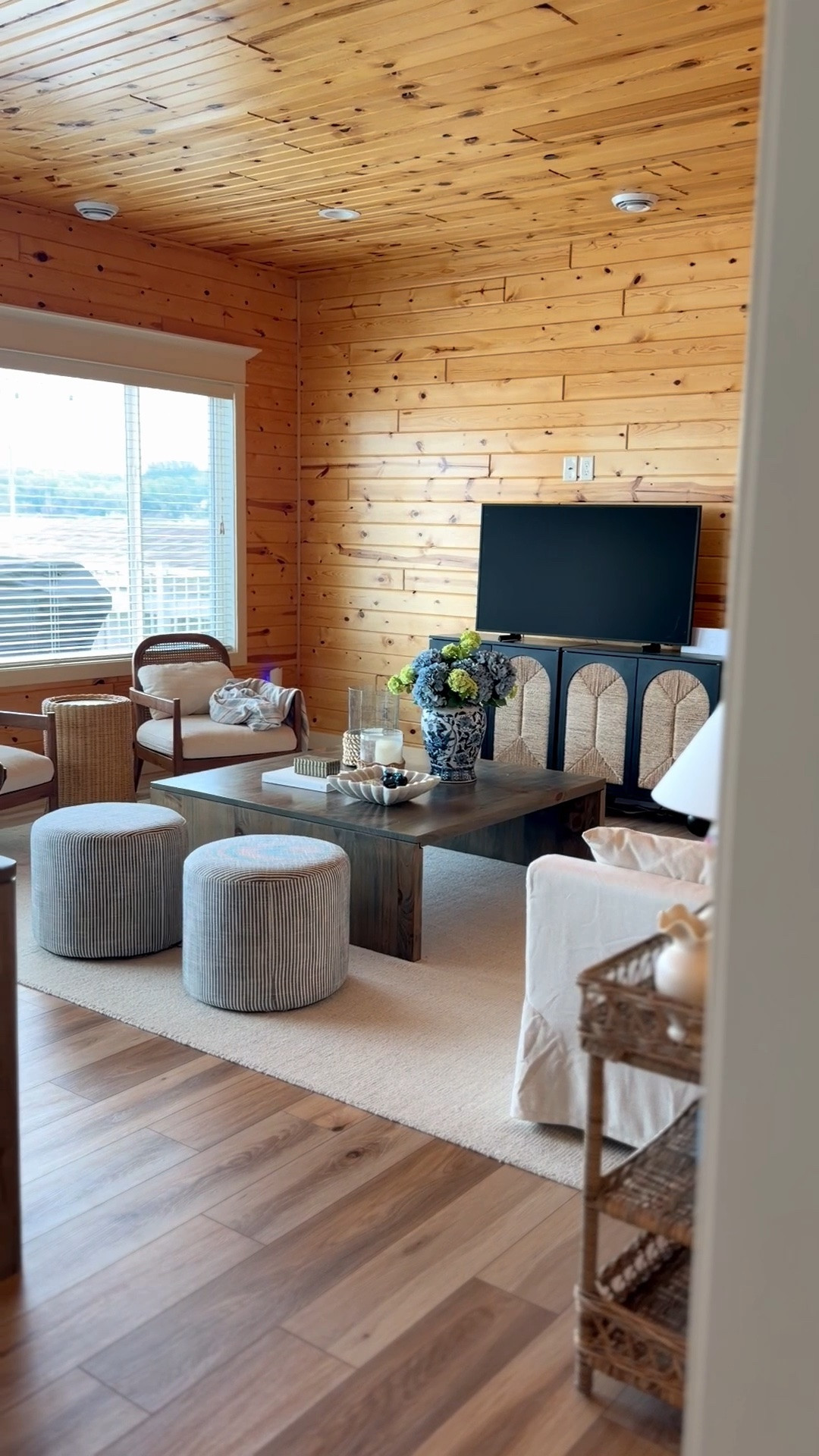 Lake cabin living room! I love how cozy this space is. Ikea sofa is 10 out of 10.

#LTKHome #LTKSaleAlert