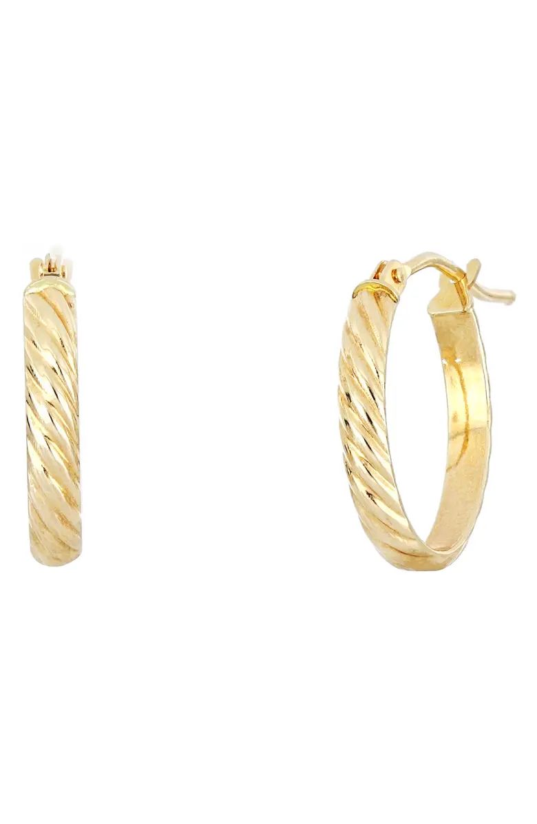 Bony Levy Twisted Rope Hoop Earrings | Nordstrom | Nordstrom