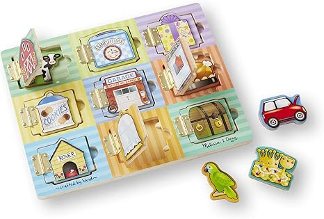 Melissa & Doug Hide and Seek Wooden Activity Board With Wooden Magnets | Amazon (US)