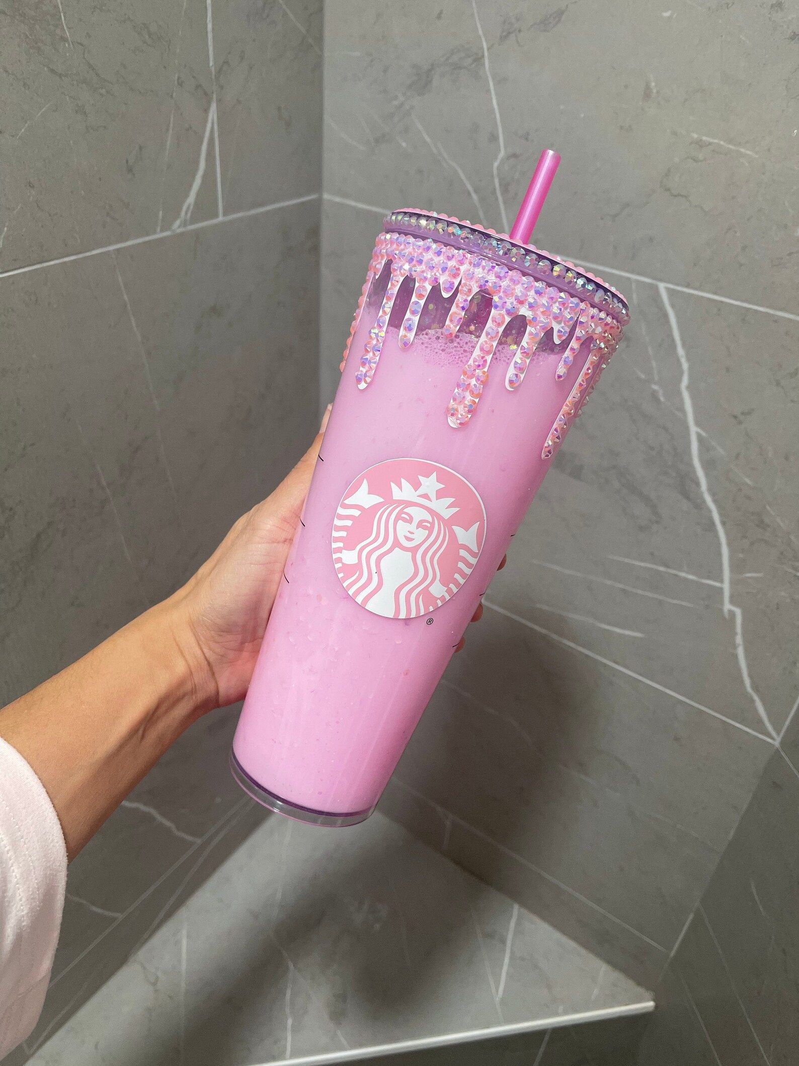 Drip Pink Starbucks Tumbler | Etsy | Etsy (US)