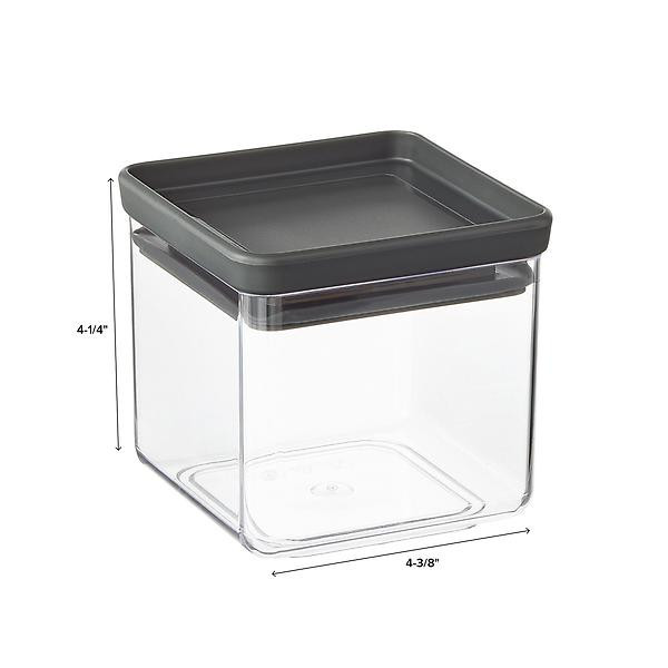 The Container Store Large 2.6 qt. Modular Canister Graphite | The Container Store