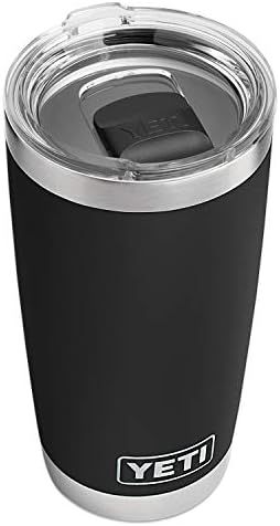 YETI Rambler 20 oz Tumbler, Stainless Steel, Vacuum Insulated with MagSlider Lid, Black | Amazon (US)