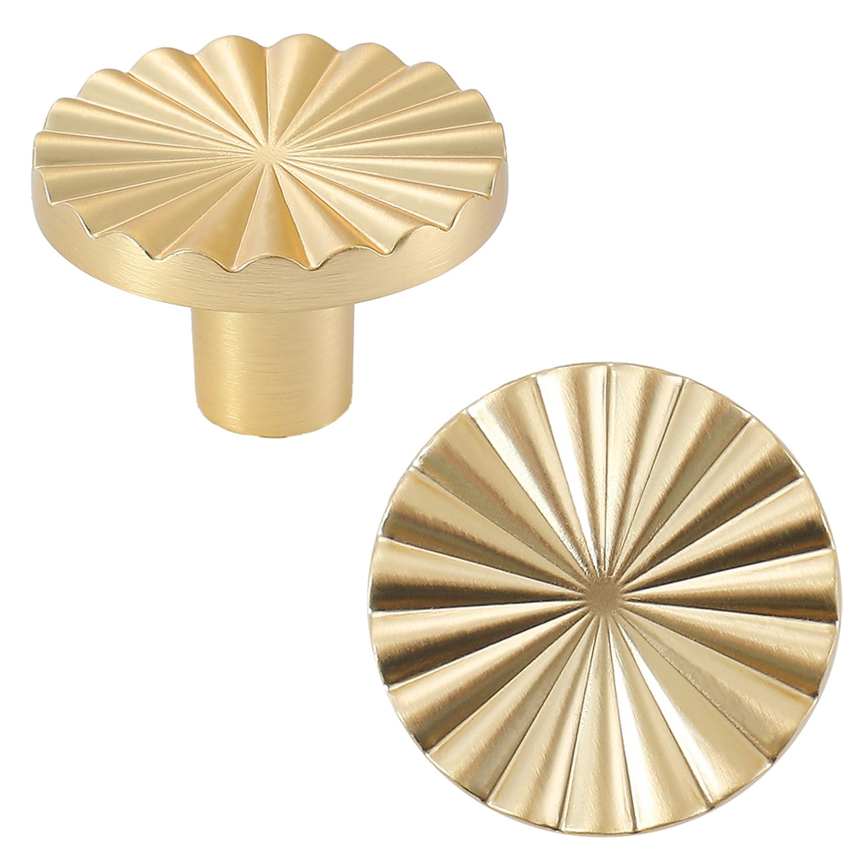 6 Pack Gold Cabinet knobs Kitchen Cabinet Pulls with Vintage Cupboard Drawers Hardware Dresser Dr... | Amazon (US)