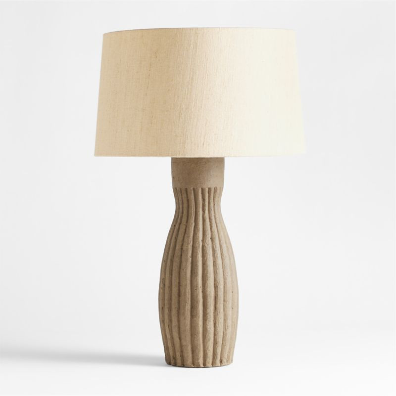 Karina Light Brown Terracotta Table Lamp | Crate & Barrel | Crate & Barrel