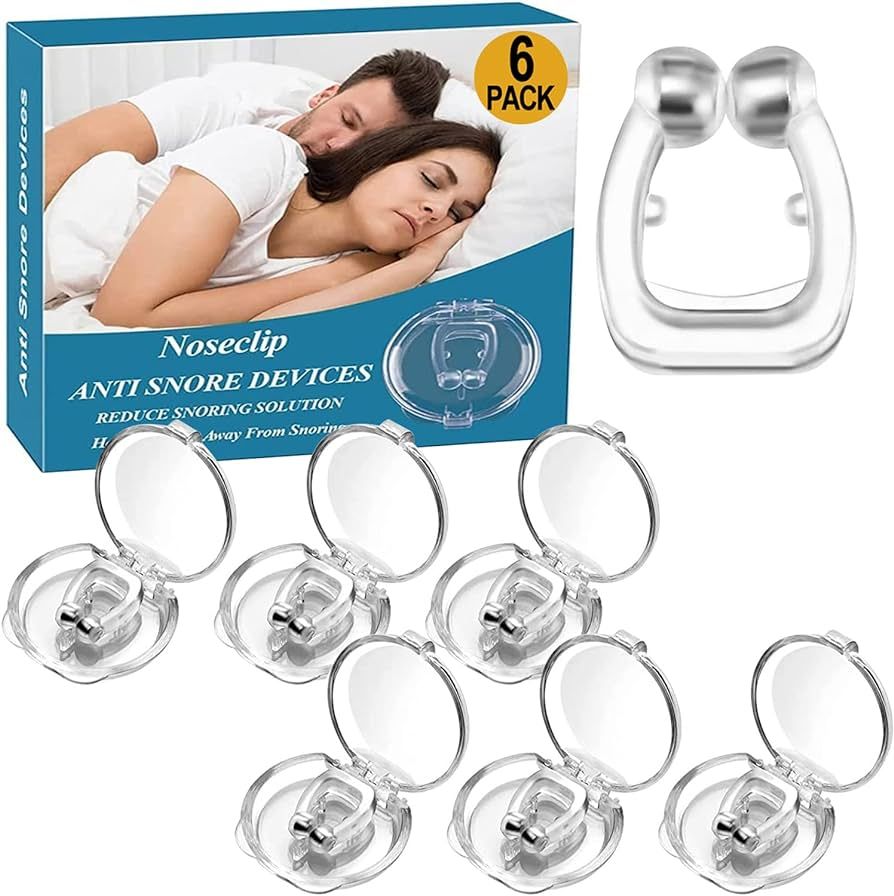 Anti Snoring Devices - Silicone Magnetic Anti Snoring Nose Clip, Snoring Solution - Comfortable N... | Amazon (US)