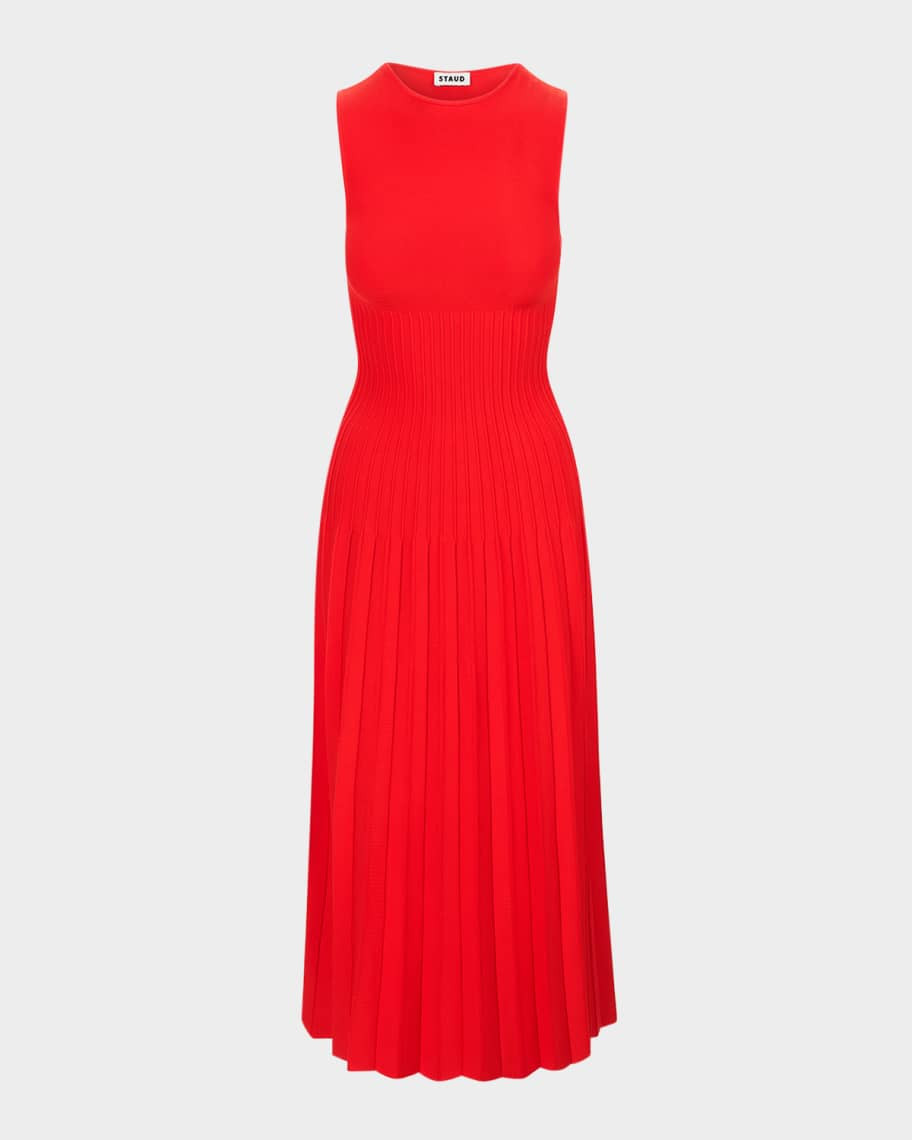 STAUD Elyse Knit Midi Dress | Neiman Marcus