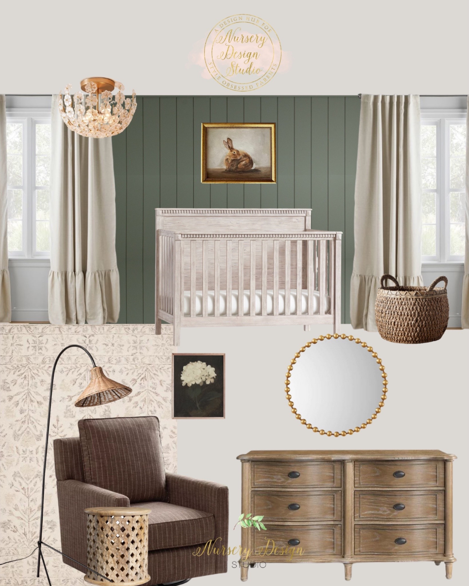 Timeless nursery inspiration, gray crib, brown chair, nursery dresser changing table, nursery curtains 

#LTKbaby #LTKhome #LTKsalealert