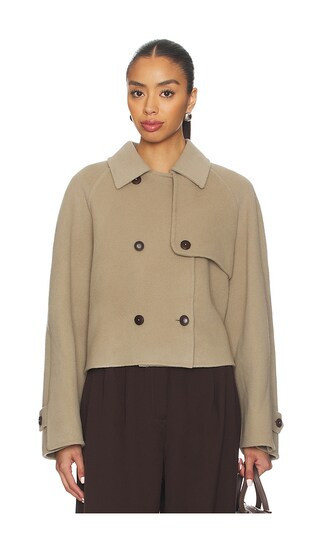 CLOSED Cropped Trench in Beige. - size M | Revolve Clothing (Global)