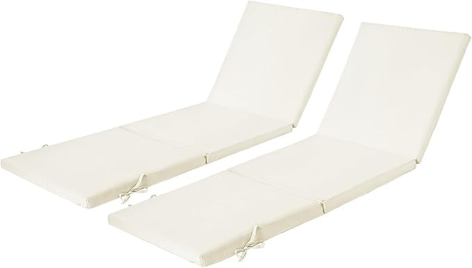 2 Set Lounge Chair Cushions for Outdoor Furniture,77x24 inch Foam Chaise Cushion for Patio Pool G... | Amazon (US)
