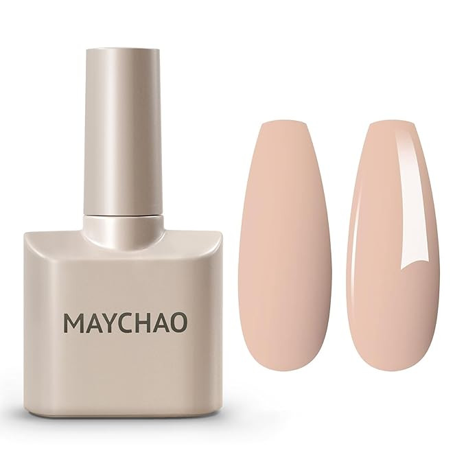 MAYCHAO 15ML Nude Gel Nail Polish 1Pc Nude Skin Gel Polish Soak Off UV LED Nail Polish Nail Art S... | Amazon (US)