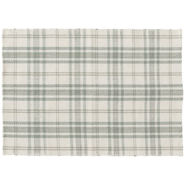 Home Decor Collection 24" x 36" Sage Plaid Outdoor Layering Rug | Walmart (US)