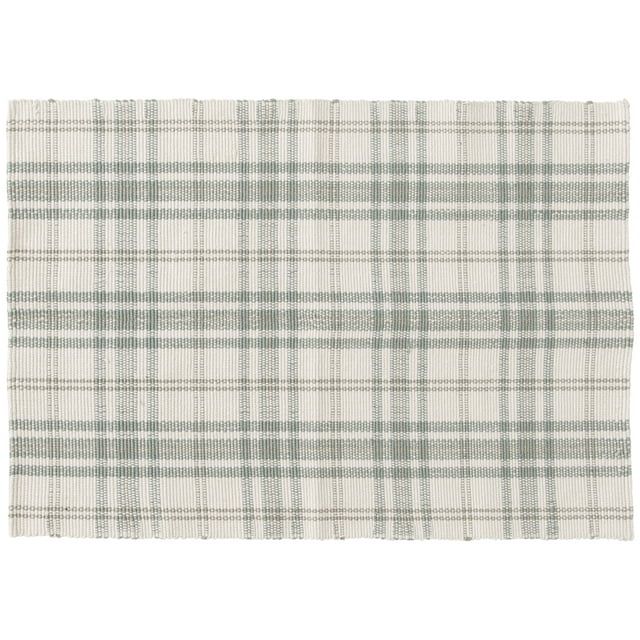 Home Decor Collection 24" x 36" Sage Plaid Outdoor Layering Rug | Walmart (US)