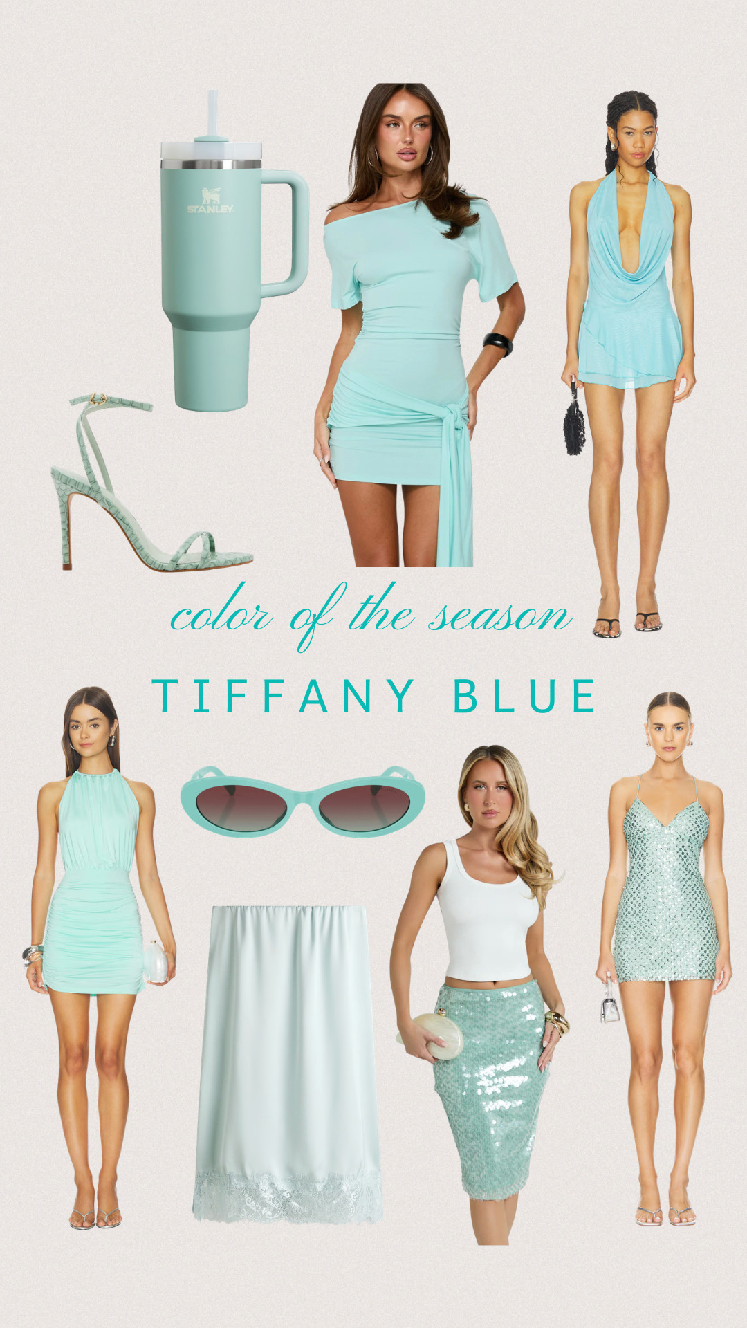 the color of the season, tiffany blue!  

 #LTKootd #LTKSeasonal