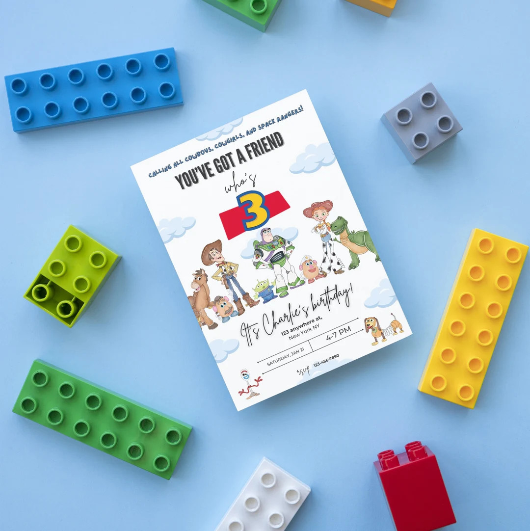 Toy Story Birthday Invitation Instant Download Personalized Printable Editable Template Digital o... | Etsy (US)