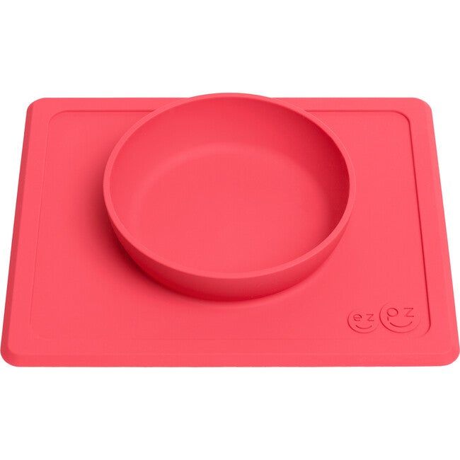 ezpz | Mini Bowl, Coral (Red) | Maisonette | Maisonette