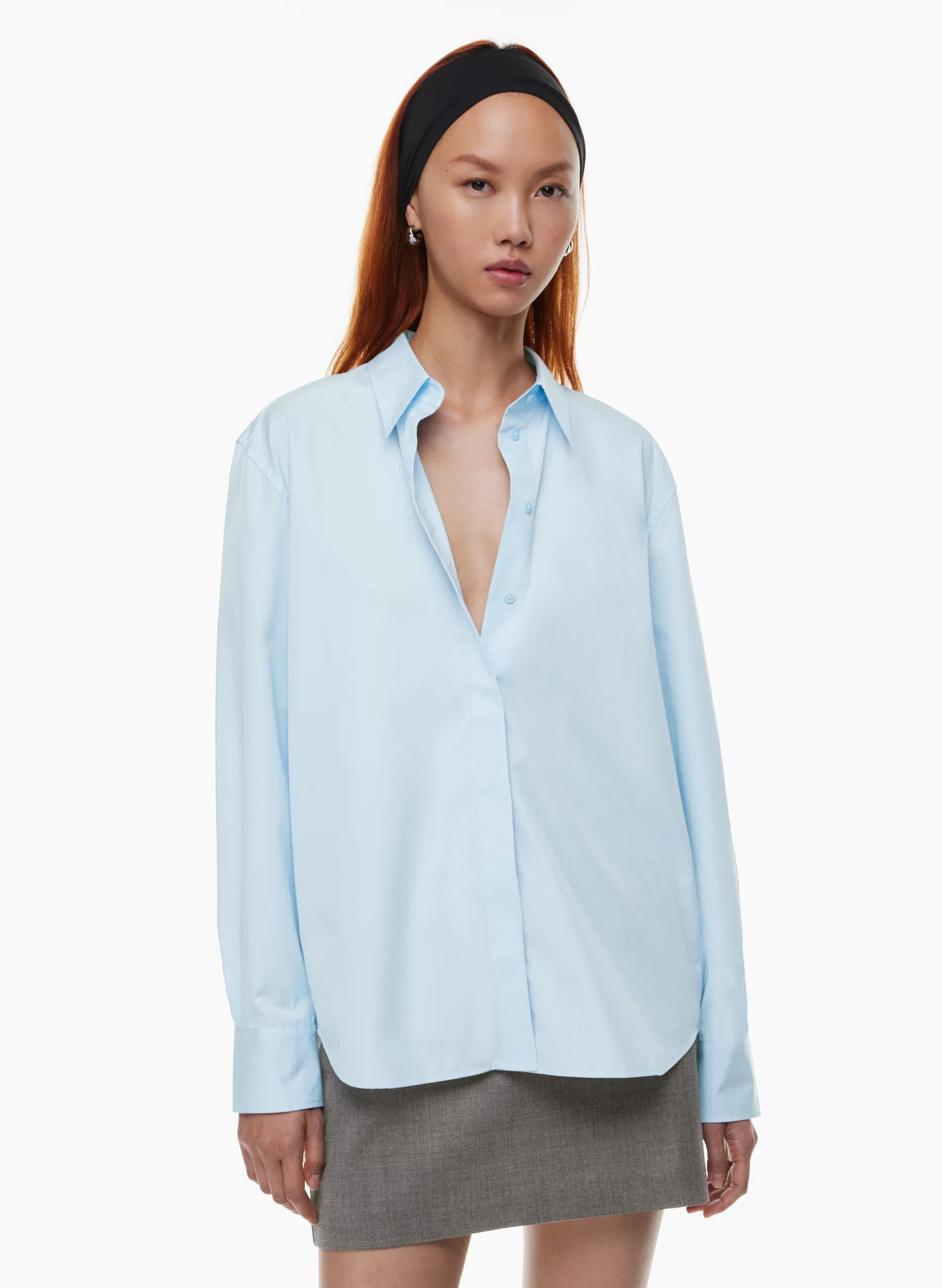 NEW ESSENTIAL RELAXED POPLIN SHIRT | Aritzia