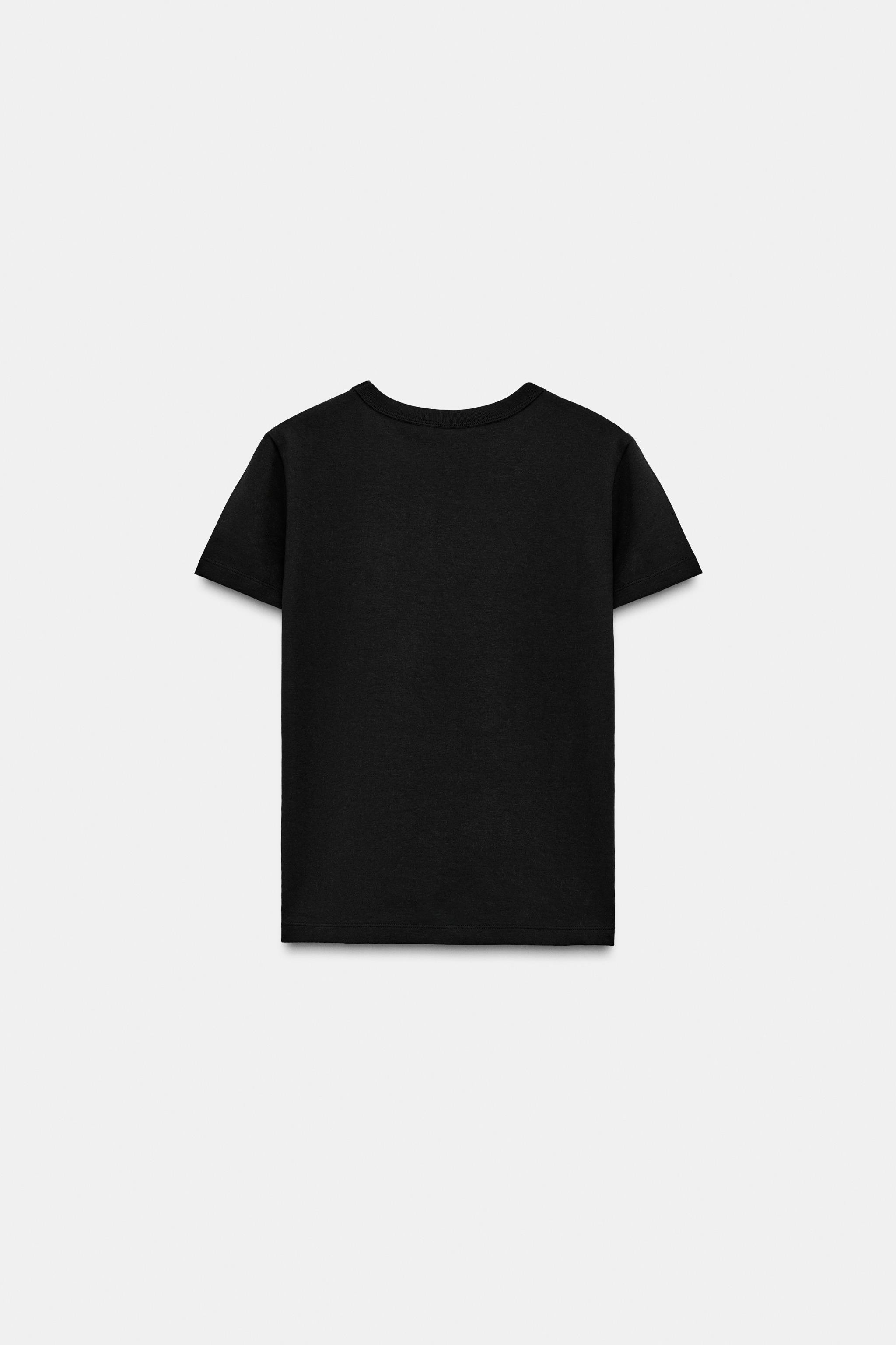 INTERLOCK short sleeve T-SHIRT | Zara UK