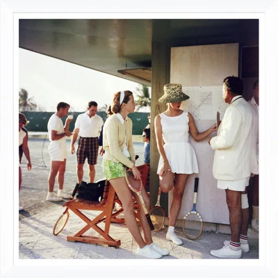 Tennis in the Bahamas by Slim Aarons - Single Picture Frame Print | Wayfair North America