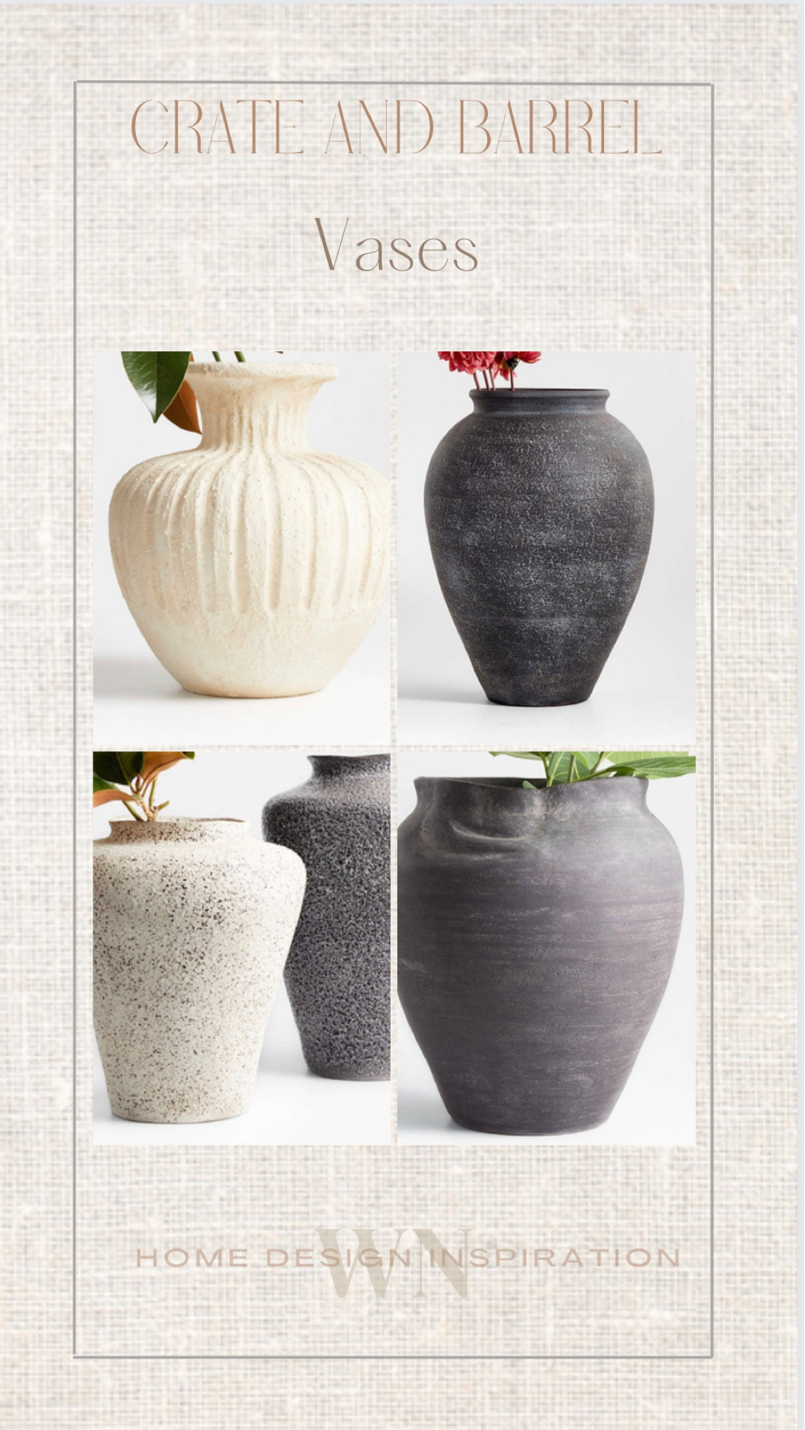 Gorgeous vases from crate and barrel 

#LTKhome #LTKbeauty #LTKstyletip