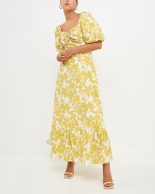 Free The Roses Floral Print Maxi Dress | Express