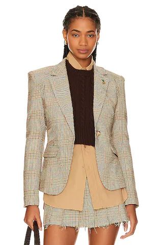 Kaia Blazer in Check | Revolve Clothing (Global)