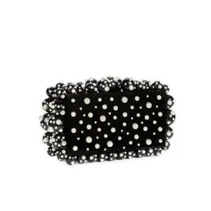 NIB CULT GAIA Faux Pearl Studded Eos Clutch Bag Black | Poshmark