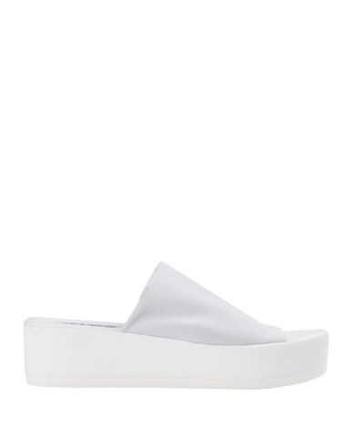 Steve Madden Slinky Sandal Woman Sandals White Size 10 Textile fibers | YOOX (US)
