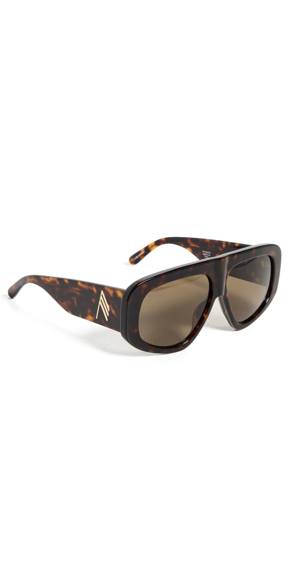 The Attico Milano Sunglasses Tortoiseshell/Yellow Gold/Brown One Size | Shopbop