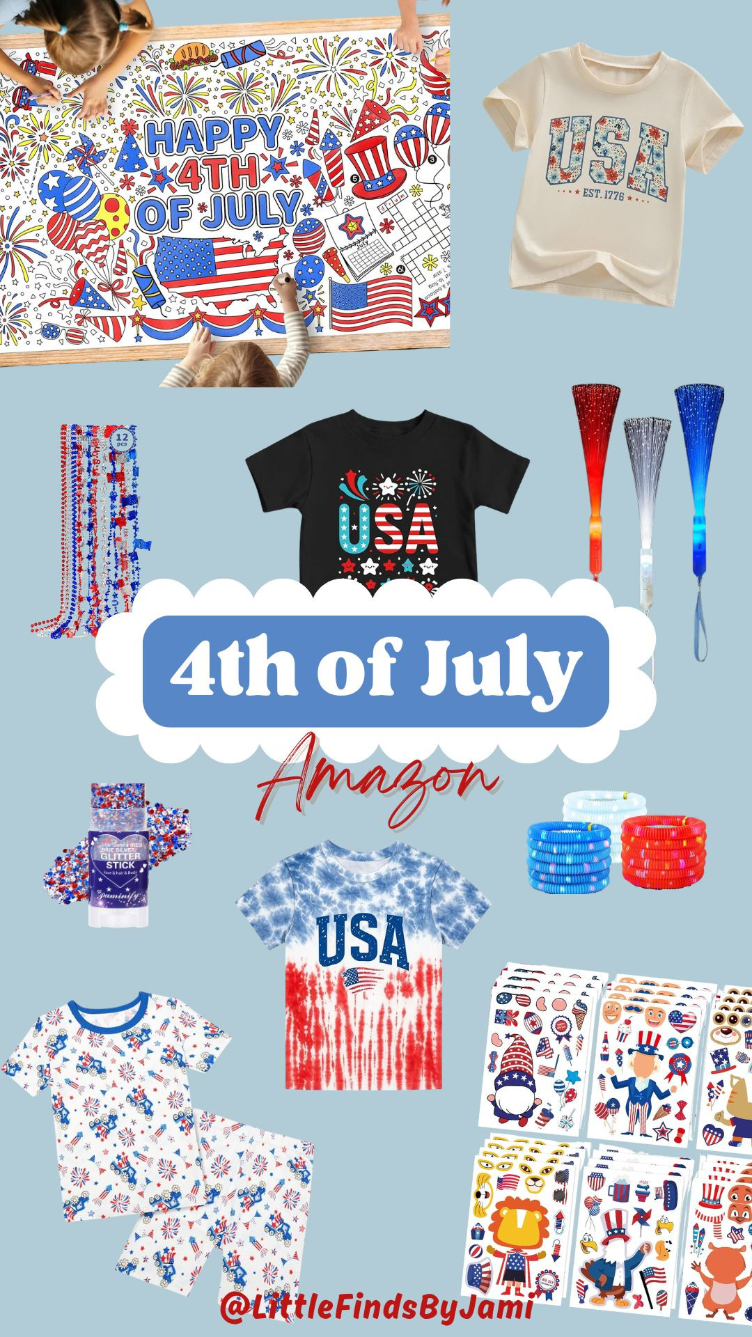 Toddler and kids 4th of July finds on Amazon. Graphic t-shirts. Light up wands. Boy moms. Girl mom. Party. Hosting finds. Mom hack

#LTKmomlife #LTKSeasonal #LTKKids
