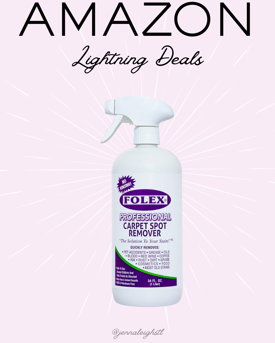 Amazon Lightning Deal. FOLEX Professional Carpet Cleaner Spray is marked down to $5. Grab it while it’s on sale. 

 #LTKHome #LTKSaleAlert