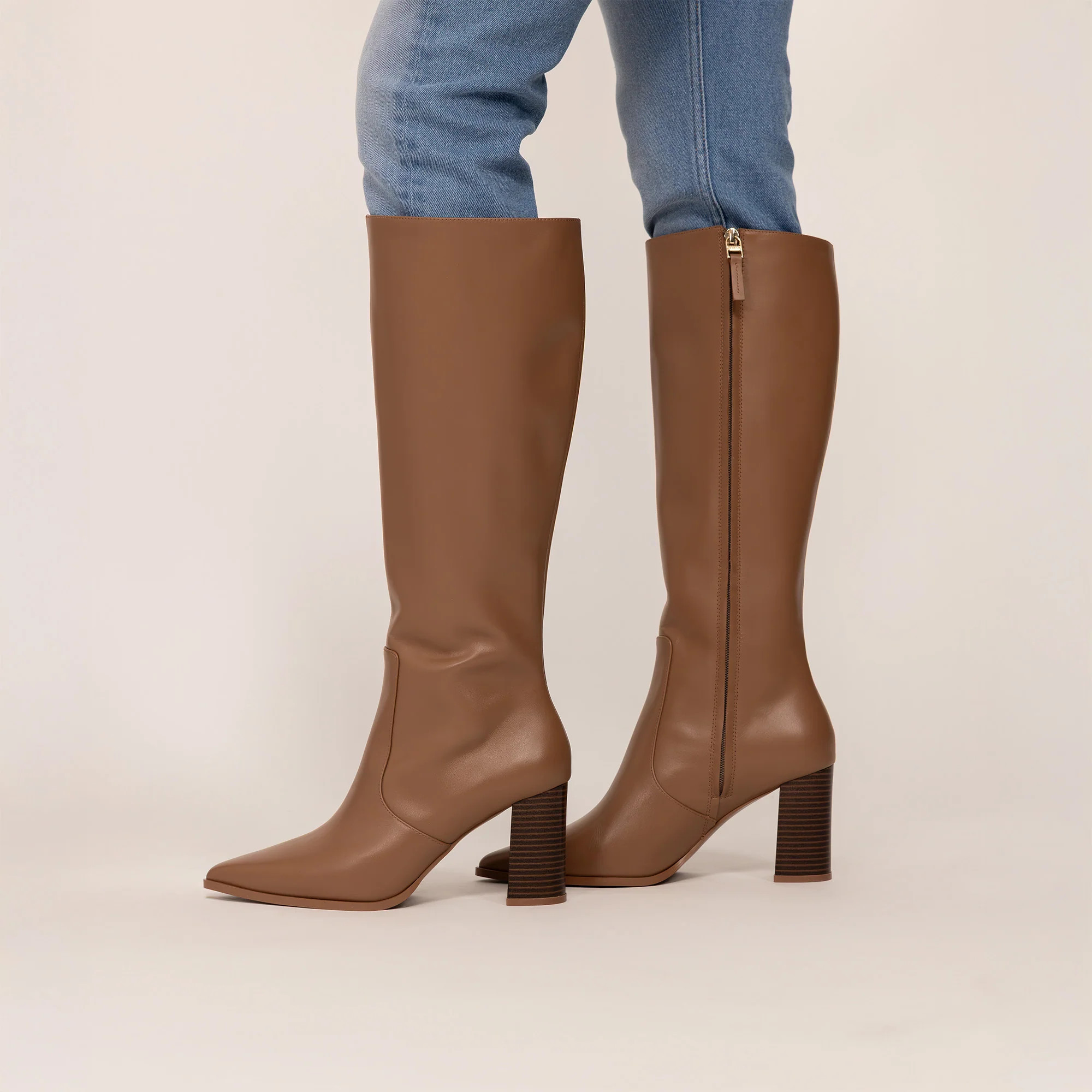 Leather Knee-High Boots | Marame