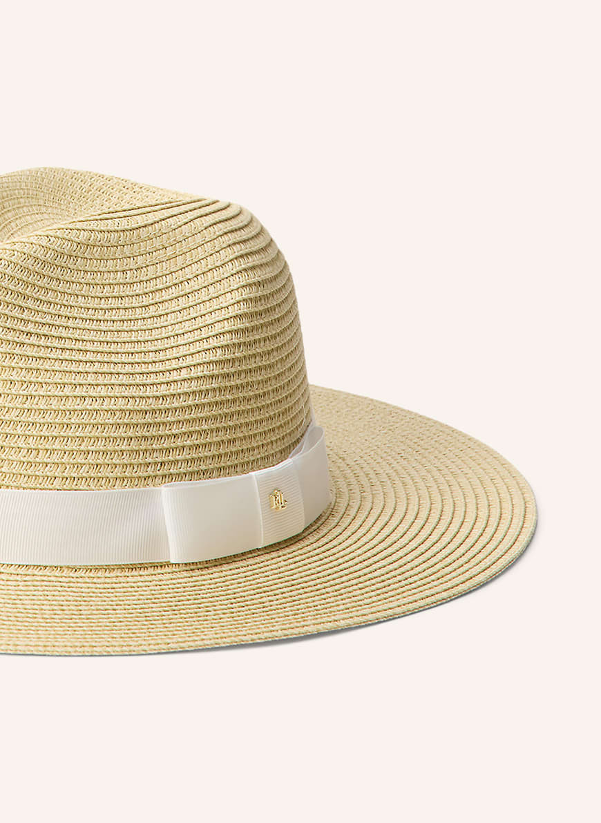 LAUREN RALPH LAUREN Strohhut in hellbraun / gold / weiss | Breuninger (DACH)