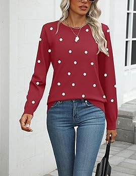 Zeagoo Womens 2025 Fall Sweaters Long Sleeve Tops Classic Crew Neck Pullover Sweaters Loose Dress... | Amazon (US)