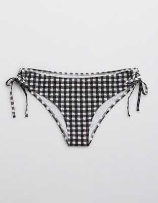 Aerie Gingham Ruched Cheeky Bikini Bottom | American Eagle Outfitters (US & CA)