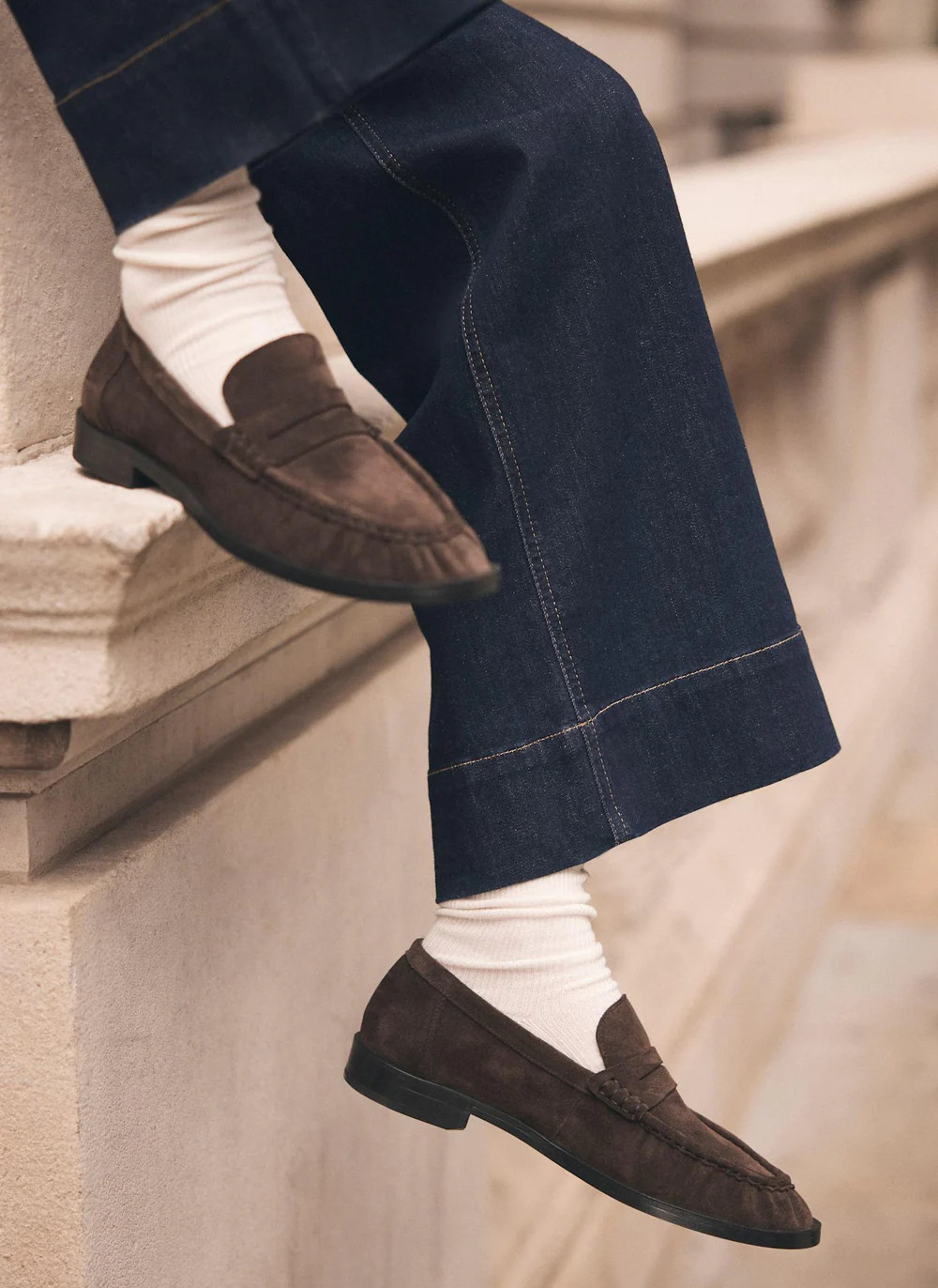 Gigi Black Leather Loafers | Mint Velvet