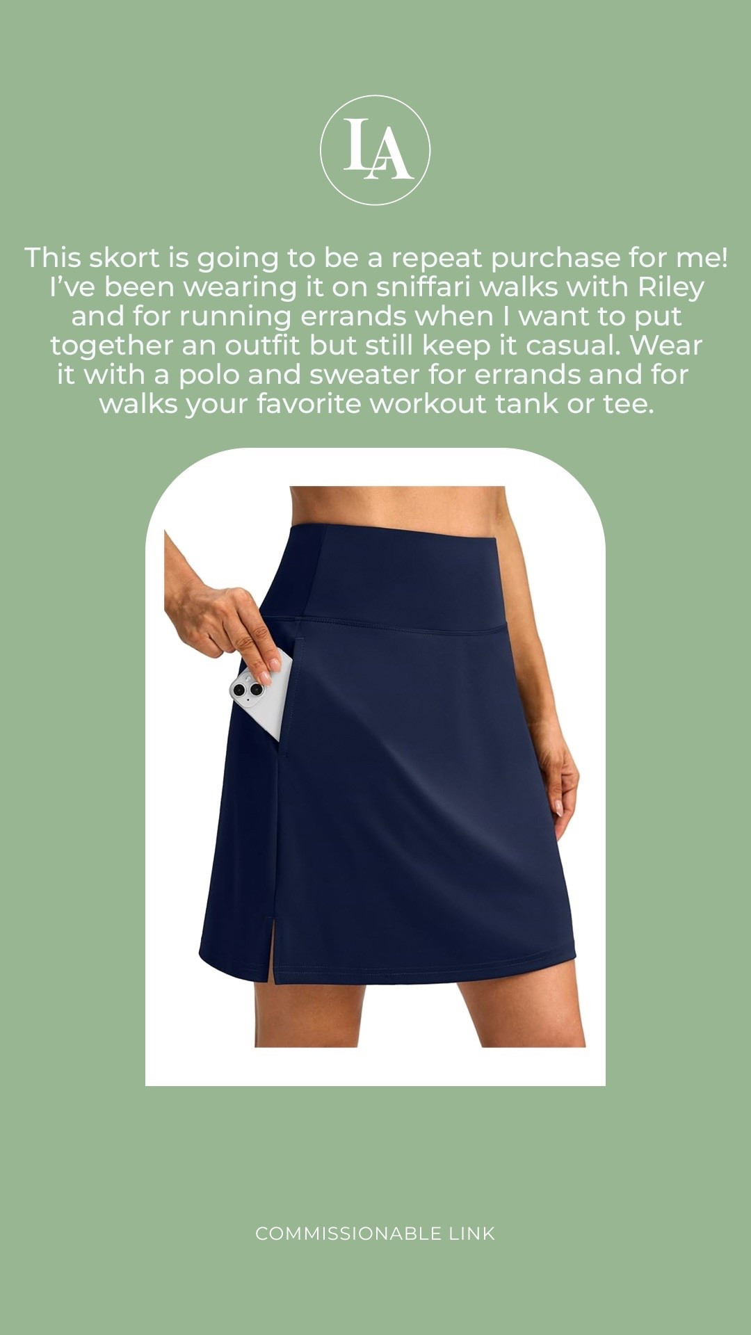 This skort (with pockets!) is a fantastic Amazon find!