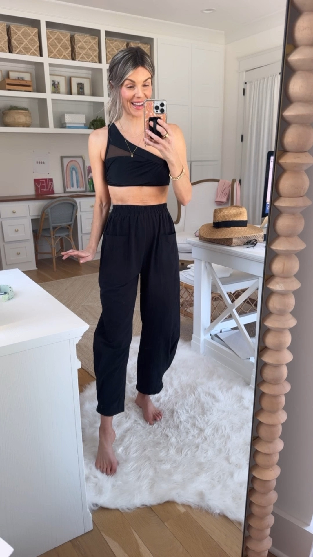 I posted this the other day and forgot to add links!!! I can’t even explain to you how much I love these pants. I’m bringing them on our vacation, but I also plan to live in them this spring and summer. They are the cutest fit ever! I’m wearing a size small, which is my normal size so they’re true to size. 

They are from Cupshe. You can use code LOVEALI15 for 15% off $70 USD+ and code LOVEALI20  for 20% off $109 USD+ on cupshe’s site!


#LTKFindsUnder50 #LTKSwim

#LTKSwim #LTKFindsUnder50