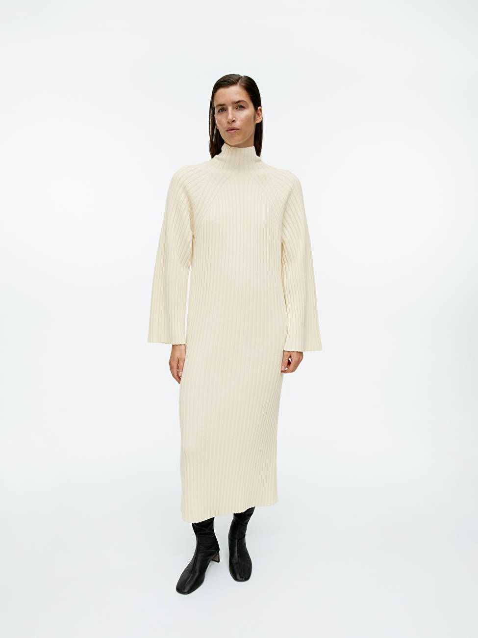 High-Neck Rib Dress | ARKET (US&UK)