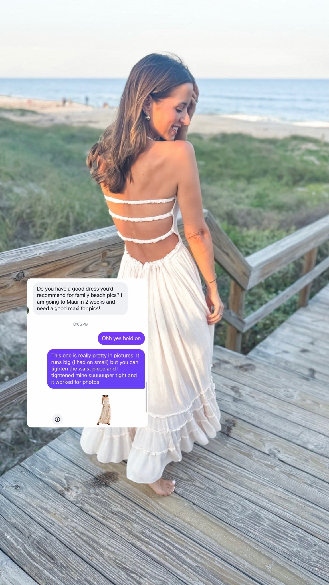 I love this Amazon maxi dress (size small) for beach pictures. It runs a little bit big so I tied the back waist part*really tight* to cinch it in and it worked beautifully for photos! Boho maxi. Summer dress. Vacation dress. Resort wear.

#LTKootd #LTKTravel #LTKSwim
