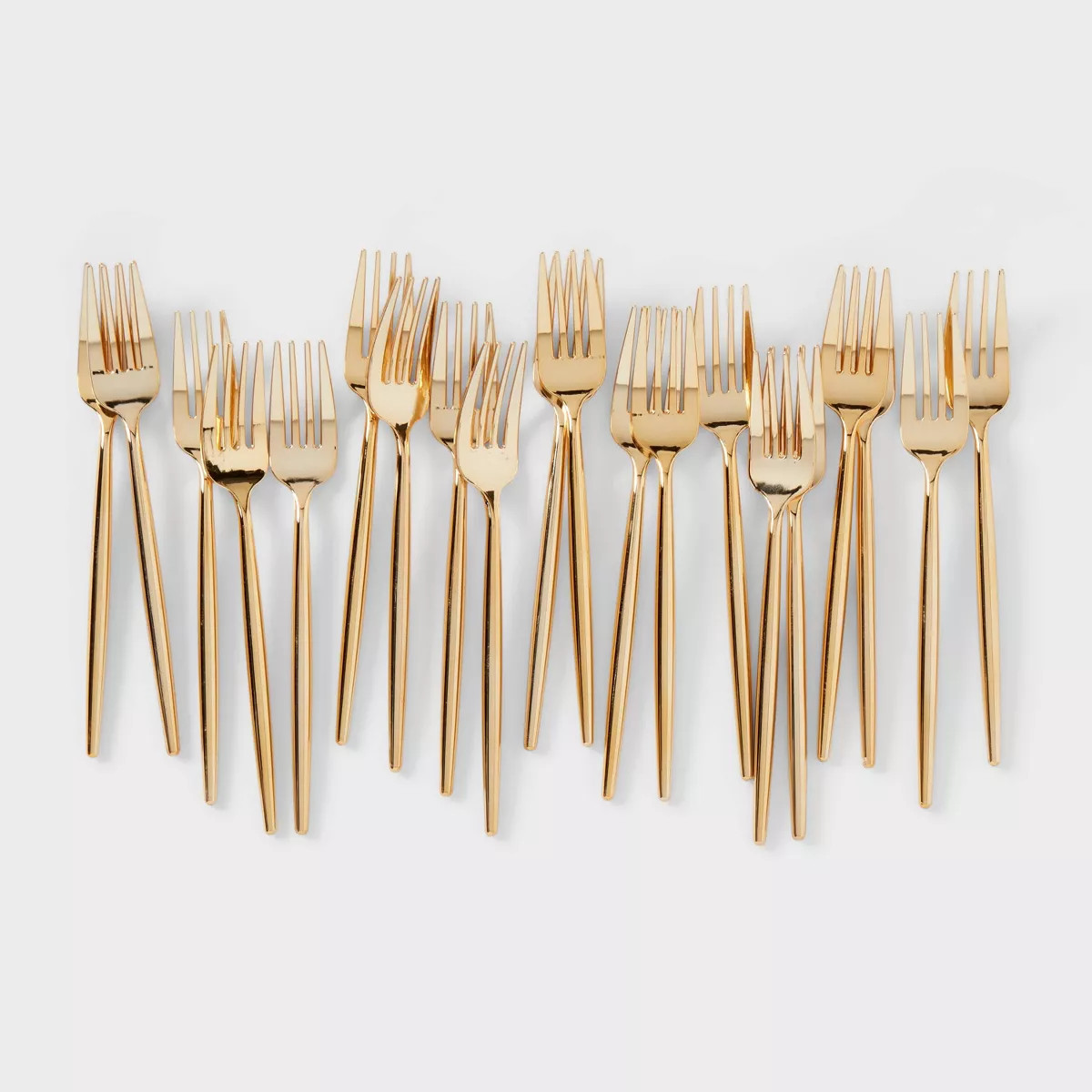 20ct Gold Plastic Disposable Forks - Spritz™ | Target