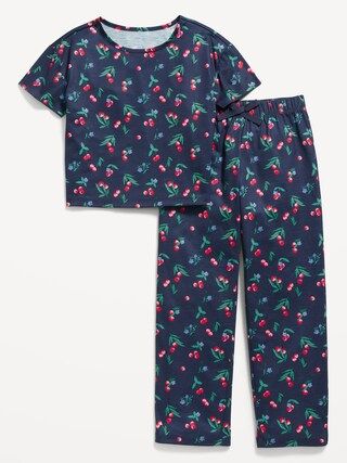 Printed Jersey-Knit Pajama Set for Girls | Old Navy (US)