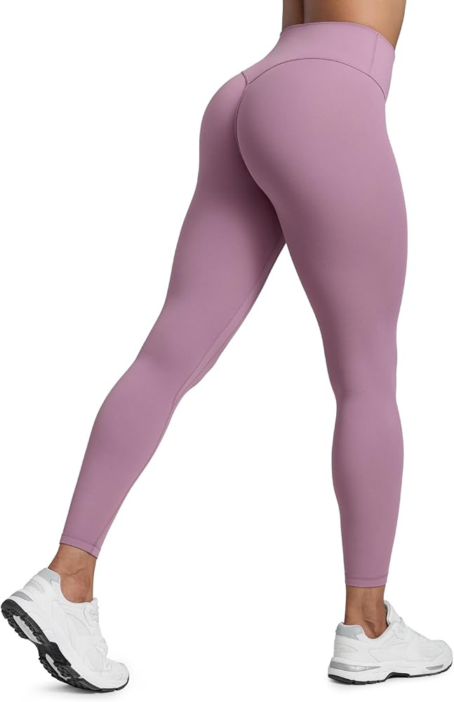 CRZ YOGA Secretsculpt Butterlift Workout Leggings 25" - No Front Seam High Waisted Womens Yoga Pa... | Amazon (US)