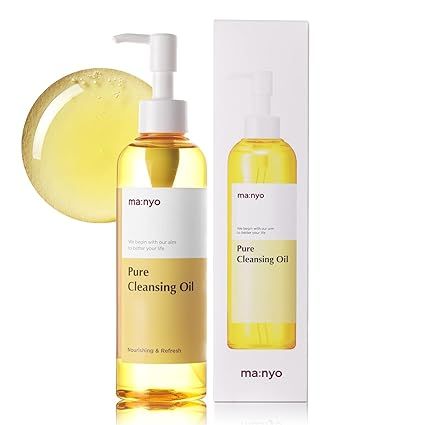 ma:nyo Pure Cleansing Oil Korean Facial Cleanser, Blackhead Melting, Daily Makeup Removal with Ar... | Amazon (US)