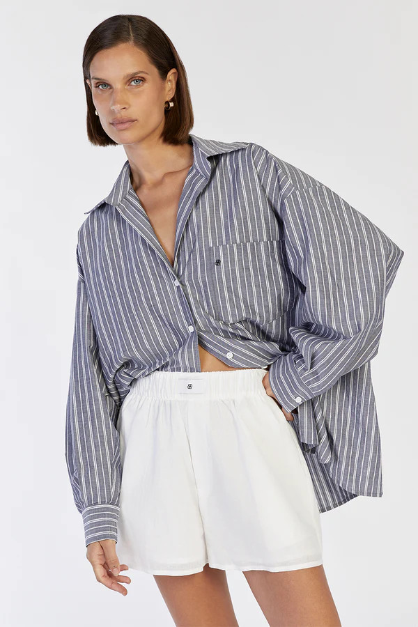 LAIKEN WHITE LINEN SHORT | DISSH