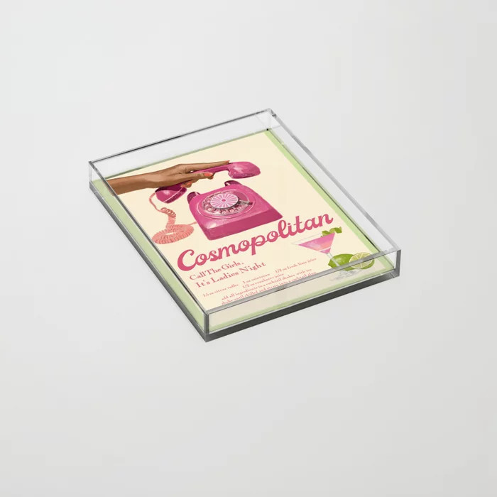 Cosmopolitan Acrylic Tray | Society6