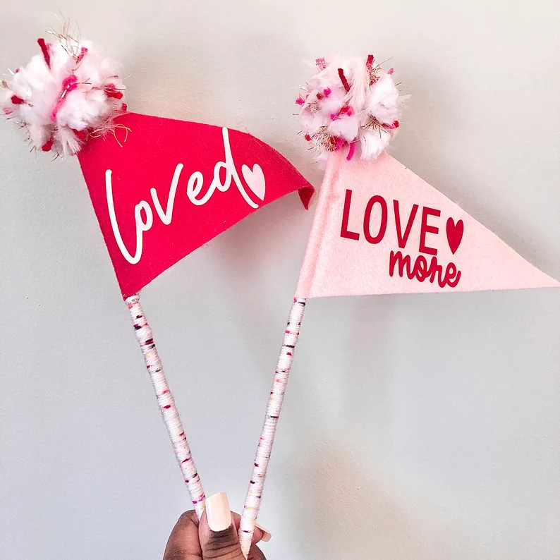 Valentines Day Pennant Flags| Valentines Day Decor | Etsy (US)